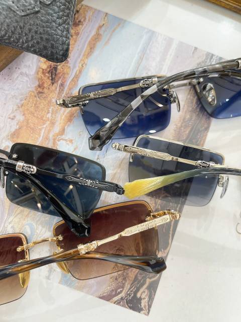 1:1 quality version Semi-wrapped rimmed glasses 4 colors
