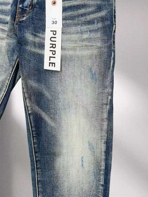 1:1 quality version Purple Washed blue Jeans