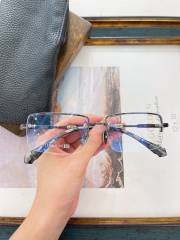 1:1 quality version semi-wrapped rimmed glasses 4 colors