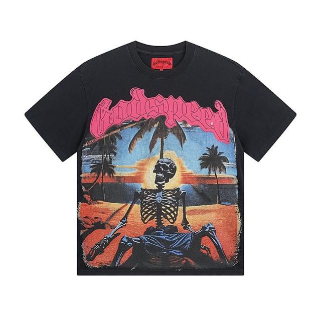 Godspeed Sunset T-Shirt Beige Black