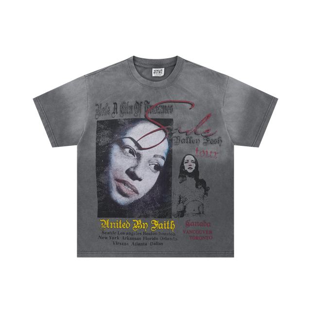 Vale Forever Portrait Print Washed Version Tee 2 colors