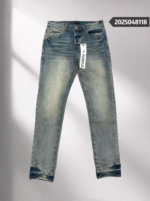 1:1 quality version Purple Classic Washed Jeans