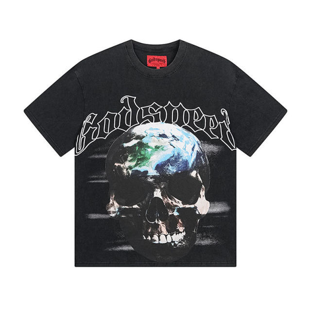 Godspeed Skull T-Shirt Black