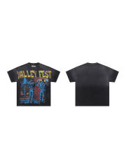 Vale Forever Character Street Graffiti Creation Printed Washed Version Tee