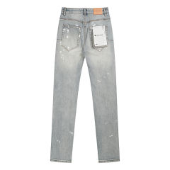 Purple Black and White Splash Jeans