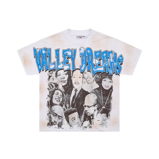 Vale Forever Crowd Lettering Print Washed Version Tee