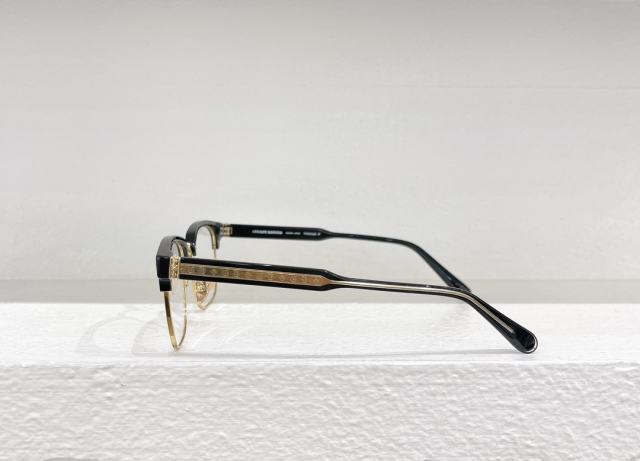 1:1 quality version titanium Sanskrit letters half-frame business glasses 4 colors