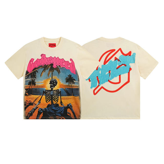 Godspeed Sunset T-Shirt Beige Black