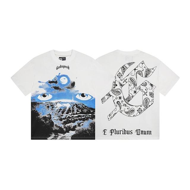 Godspeed Skull T-Shirt White Black