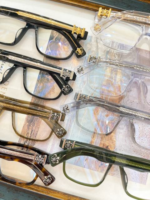 1:1 quality version Square frame temples cross logo glasses 8 colors