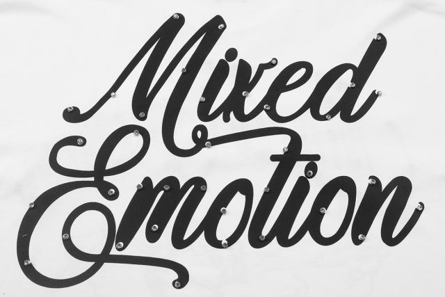 Mixed Emotion Front and back diamond cupid print Tee 2 colors