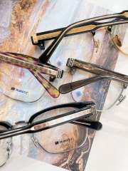 1:1 quality version titanium Sanskrit letters half-frame business glasses 4 colors