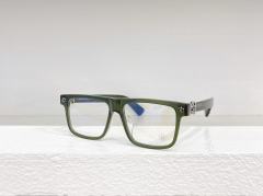 1:1 quality version Square frame temples cross logo glasses 8 colors