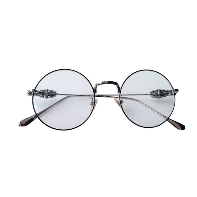 Crucifix glasses in round frame