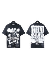 Hellstar WrestleMania portrait poster print washed  Version Tee