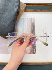 1:1 quality version semi-wrapped rimmed glasses 4 colors