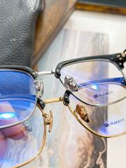 1:1 quality version titanium Sanskrit letters half-frame business glasses 4 colors