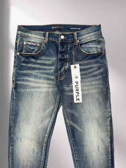 1:1 quality version Purple Washed blue Jeans