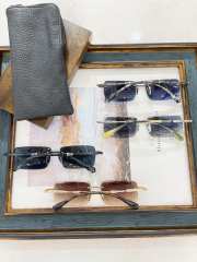 1:1 quality version Semi-wrapped rimmed glasses 4 colors