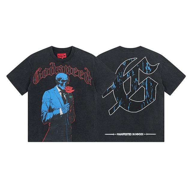 Godspeed T-Shirt Beige Black