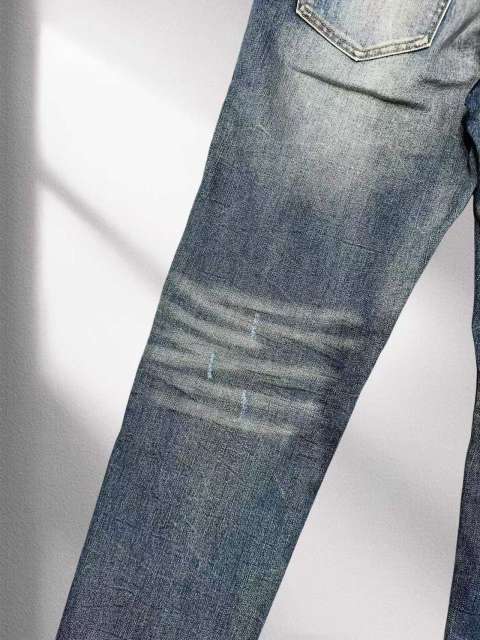 1:1 quality version Purple Washed blue Jeans