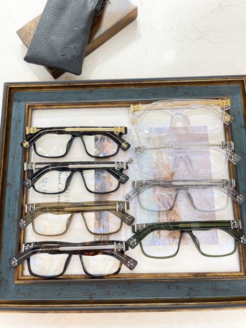 1:1 quality version Square frame temples cross logo glasses 8 colors