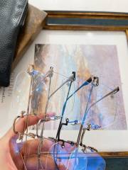 1:1 quality version Rimless glasses with large lenses 4 colors