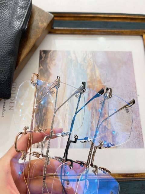 1:1 quality version Rimless glasses with large lenses 4 colors