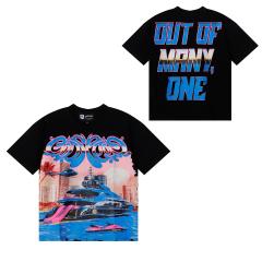 Godspeed Boat Print Tee 2 colors