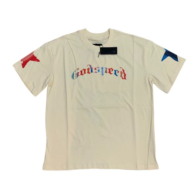 Godspeed Pastel Cowboy Letter Print Tee 2 colors