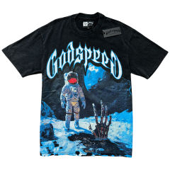 Godspeed Astronaut Moon Landing Devil's Paw Print Washed Version Tee 2 colors
