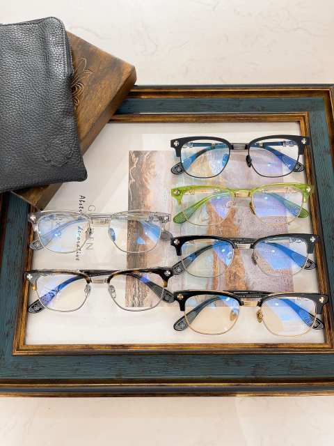 1:1 quality version Semi-metal rimmed glasses 6 colors