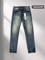 1:1 quality version Purple Washed blue Jeans
