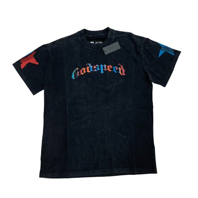Godspeed Pastel Cowboy Letter Print Tee 2 colors