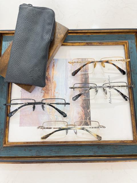 1:1 quality version semi-wrapped rimmed glasses 4 colors