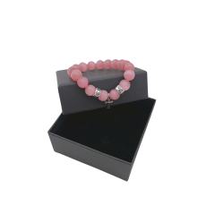 Obsidian Turquoise Cross Beaded Bracelet 7 colors