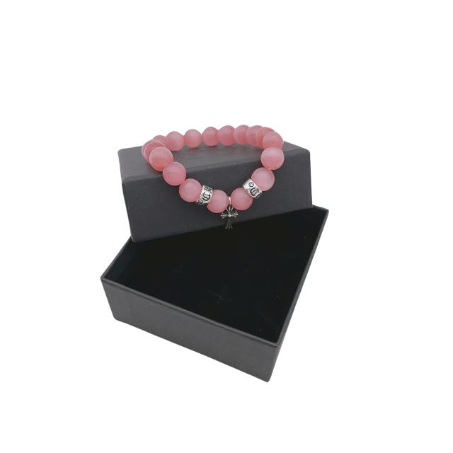Obsidian Turquoise Cross Beaded Bracelet 7 colors