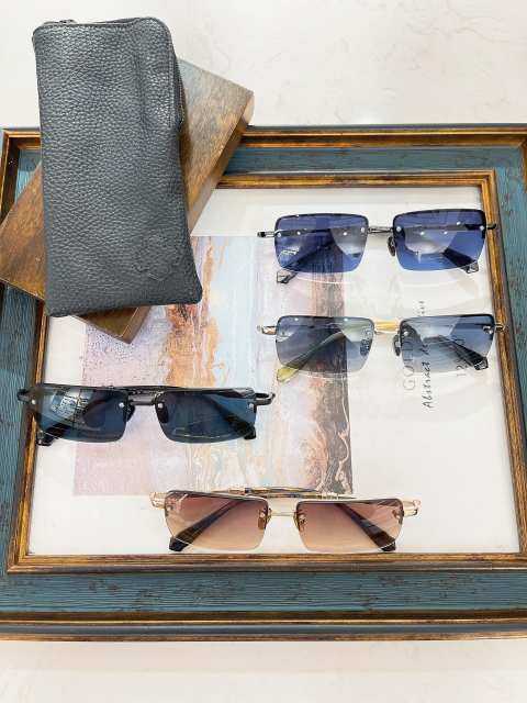 1:1 quality version Semi-wrapped rimmed glasses 4 colors