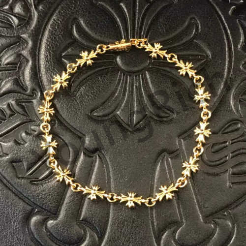 1:1 quality version Sterling Silver Gold Plated Cross Bracelet