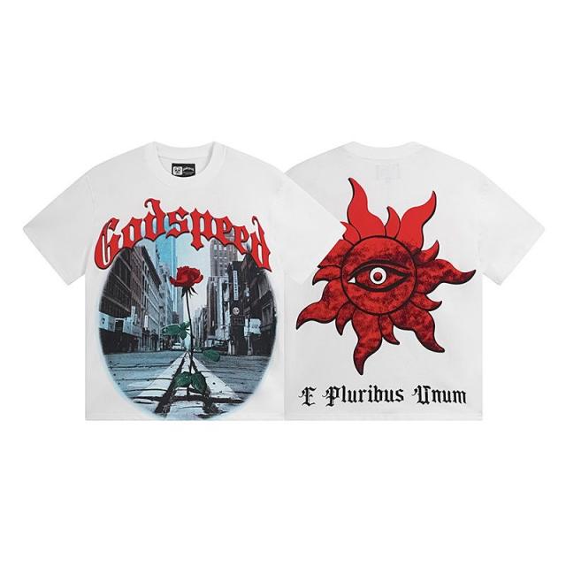 Godspeed Skull T-Shirt White Black