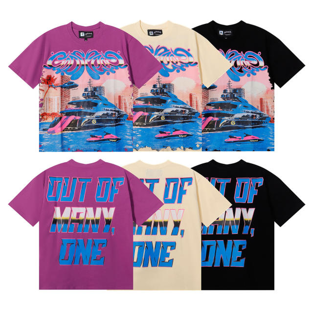 Godspeed Boat Print Tee 2 colors