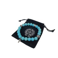 Obsidian Turquoise Cross Beaded Bracelet 7 colors