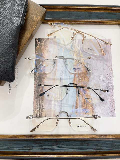 1:1 quality version Rimless glasses with large lenses 4 colors