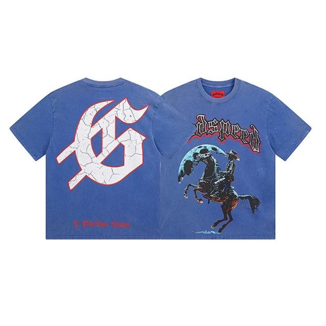 Godspeed Skull T-Shirt Bluie Black