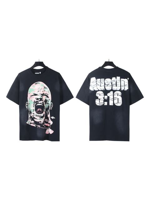 Hellstar Shouting portrait Print Washed Version Tee