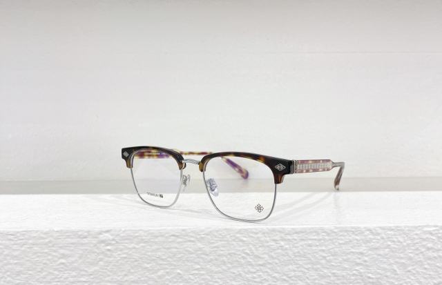 1:1 quality version titanium Sanskrit letters half-frame business glasses 4 colors