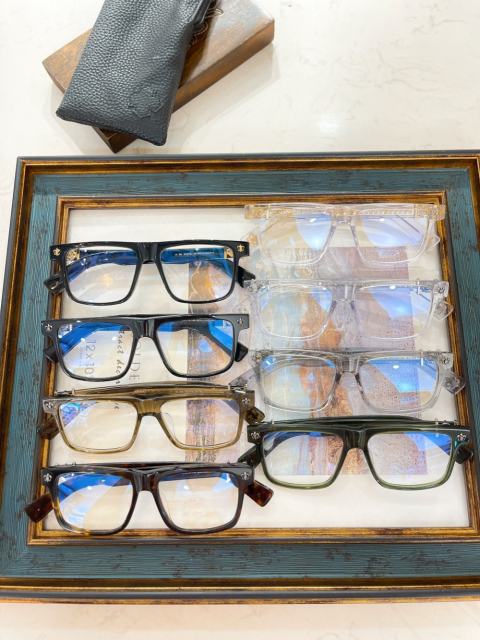 1:1 quality version Square frame temples cross logo glasses 8 colors