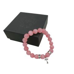 Obsidian Turquoise Cross Beaded Bracelet 7 colors