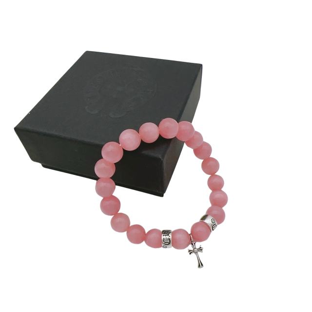 Obsidian Turquoise Cross Beaded Bracelet 7 colors