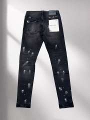 1:1 quality version Purple Splash Ink Print Jeans